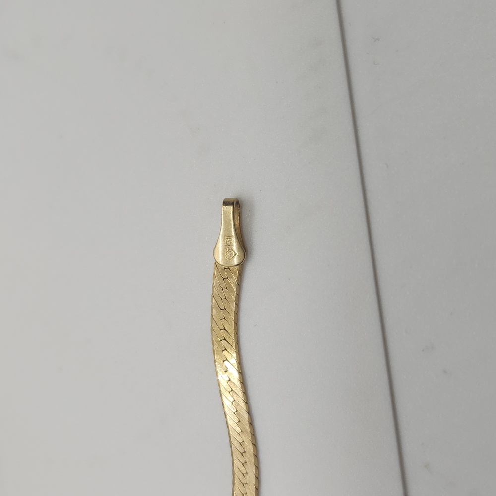 Vintage 14k Herringbone bracelet - Picture 8 of 8